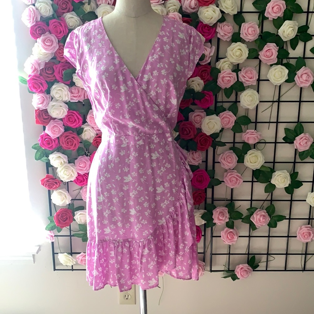J.Crew ruffle purple/pink sundress size 4
